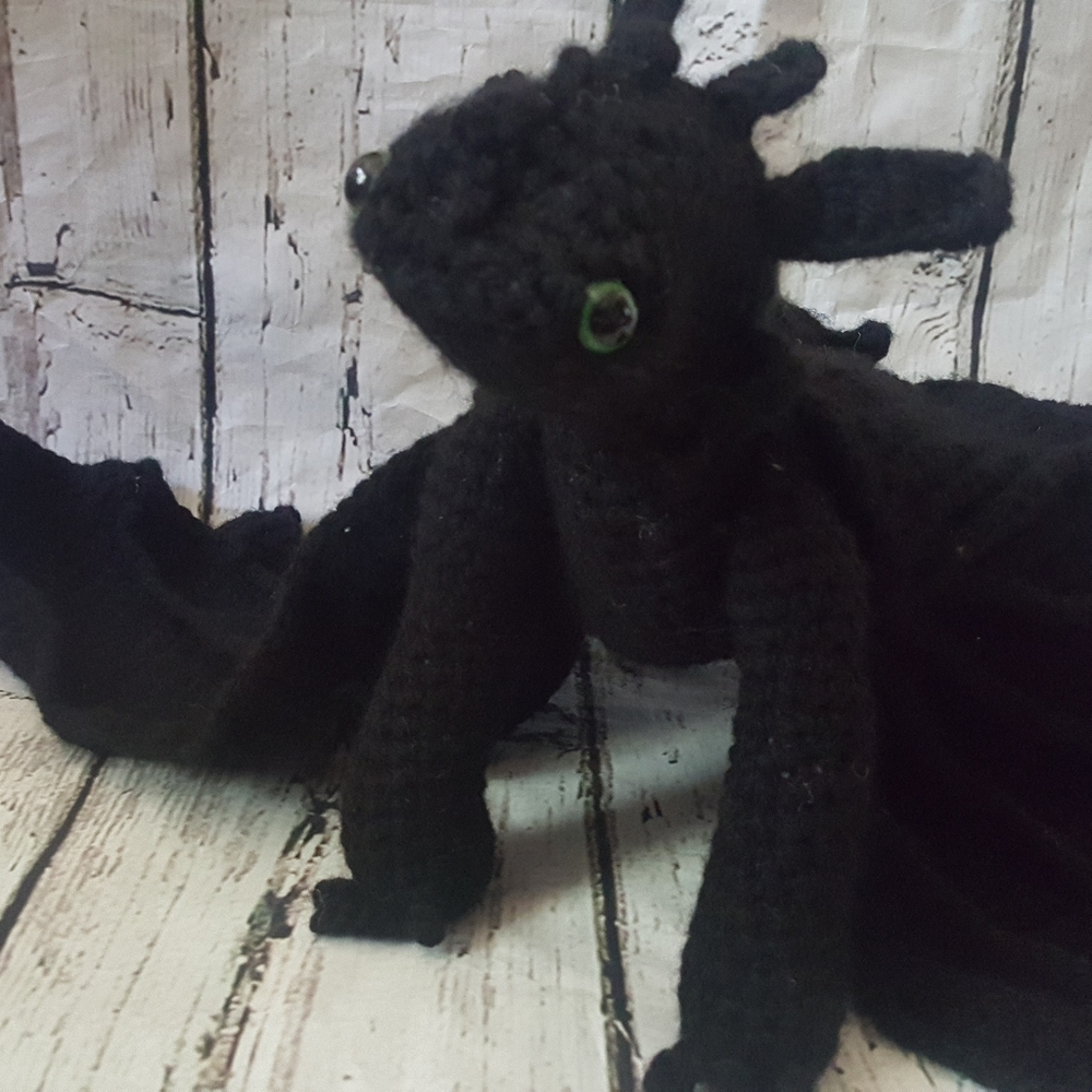 Toothless Crochet Dragon Amigurumi - Picture 10 of 15